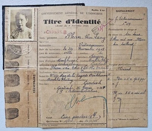 French Indochina ID Booklet, 1948 - Picture 1 of 2