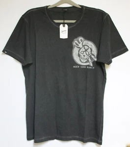 Denham T-shirt 'Skull Cap' Dark Grey Size: L New with Tag 59€ - Picture 1 of 3