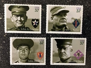 2005USA #3961-3964 37c Distinguished Marines - Set of 4 Singles Mint - Picture 1 of 1