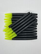 25pc Lot 5" inch Black Chartreuse Senko Style Stick Soft Plastic Bass Fishing