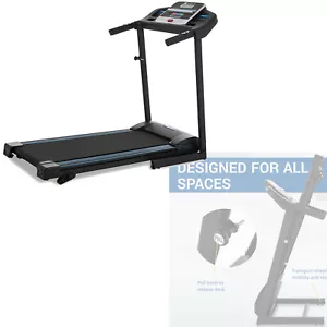 Black Folding Treadmill TR150 Fitness Sporting Running Cardio Equipment - Picture 1 of 11