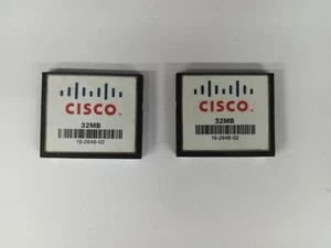 Lot of 2 Pcs. Original CISCO 32MB CompactFlash CF Memory card - Picture 1 of 1