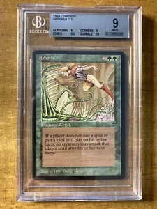 MTG✨ARBORIA✨Legends BGS Quad 9’s++ w/10 MINT UNCOMMON Enchantment D. Gelon Art - Picture 1 of 2