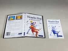 Wonder Boy in Monster Land Sega Master System SMS Authentic Case Manual No Game