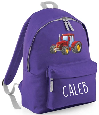 ICKLE PEANUT Personalisierter Rucksack Traktor, Bauernhof Name Backpack Schulranzen Jungen