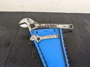 #ax195 Armstrong Tools USA 28-406 & 28-412 Adjustable Wrench Set 6" & 12" GMTK - Picture 1 of 17