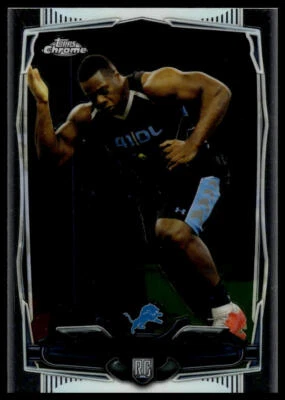 2014 Topps Chrome #215 Caraun Reid Detroit Lions Rookie - Image 1 of 2
