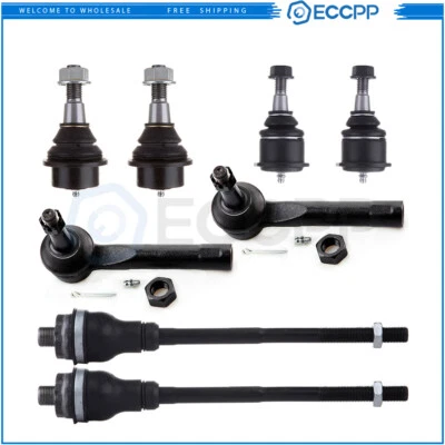 Rótulas superiores inferiores delanteras extremo de la barra de amarre de dirección para Cadillac Escalade 2002-06 Foto 1 de 4