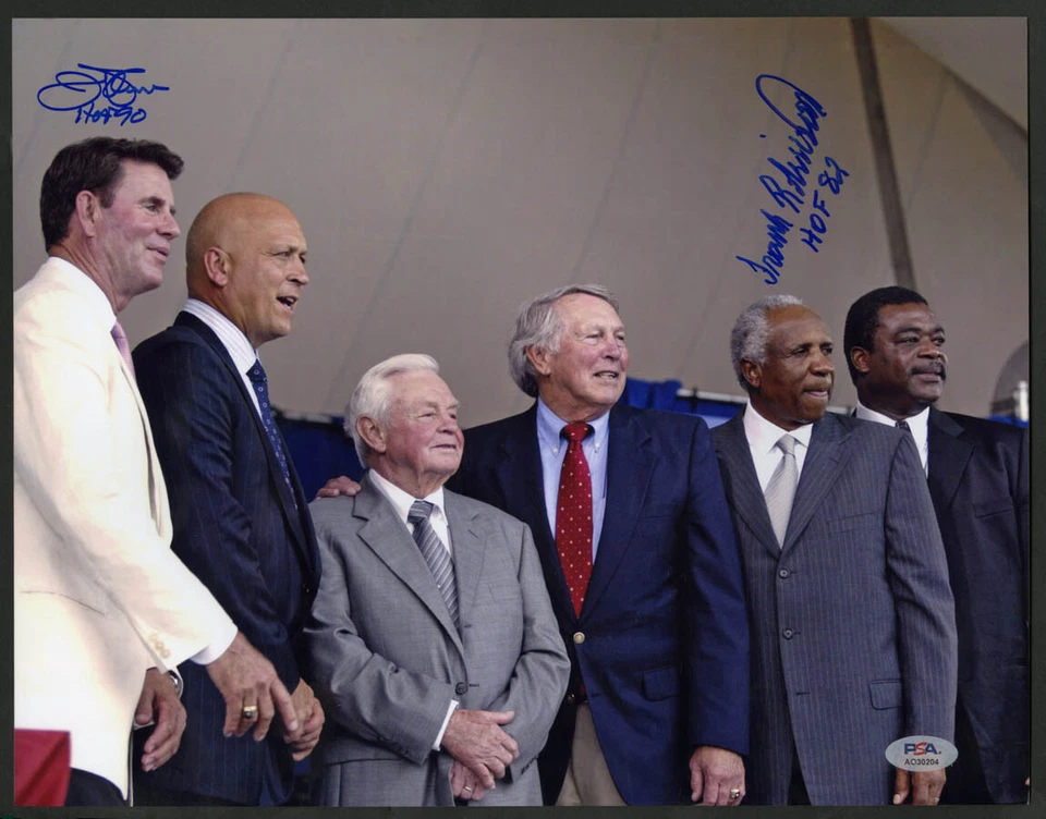 Jim Palmer Frank Robinson SIGNED 11x14 Photo + HOF Orioles Ripken Weaver PSA/DNA - Image 1 of 1