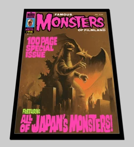 FAMOUS MONSTERS OF FILMLAND #114-Warren Magazine Cover 1975-18” X 24” Poster - Picture 1 of 1