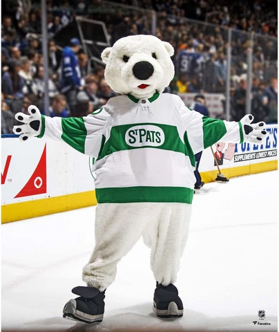 Carlton the Bear Maple Leafs St. Pats Alternate Jersey 20" x 24" Photo Cover