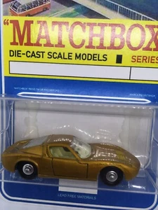 Matchbox Lesney Phantom #33 Custom Lamborghini In Gold Disc Wheels Blister Pack. - Picture 1 of 6