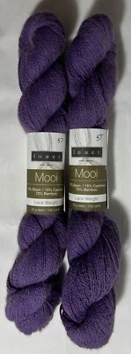 Hilo de peso encaje Louet Mooi - 2 madejas - Amatista - Bisonte/Cachemira/Bambú Foto 1 de 4