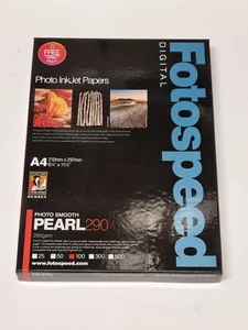 Fotospeed 7D590 - A4 - Photo Smooth Pearl 290gsm inkjet Paper - 100 Pack - Picture 1 of 1