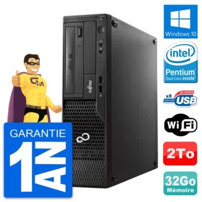 PC Fujitsu Esprimo E510 DT Pentium G2020 RAM 32Go Disco 2To Windows 10 Wifi - Imagen 1 de 4