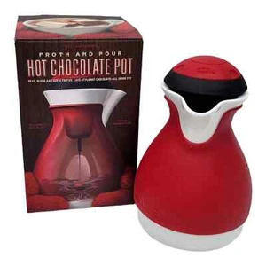 Williams Sonoma Froth And Pour Hot Chocolate Pot Electric Mixer 32FL. oz. - Picture 1 of 5