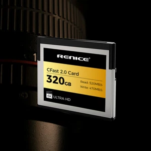 Renice 320G Memory Card CFast 2.0 UP To 520MB/S Read 470MB/S Write for XC10 - Picture 1 of 7