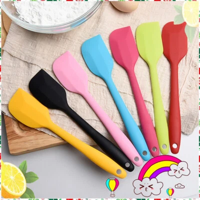 Silicone Spatula Cooking Baking Scraper Cake Cream Butter Mixing Batter Tools UK - Image 1 of 4