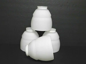 Ceiling Fan/Light Fixture Globes/Shades 2" Fitter w/Gasket HEAVY Frosted Ex. Con - Picture 1 of 5