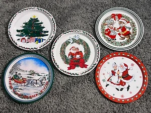 5er Set Currier and Ives Blech Weihnachtsschalen 1984 aus Chicago Great Collection - Bild 1 von 8