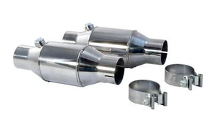 1986-2014 Mustang 2.5" High Flow Cats Catalytic Converters Metallic Substrate - Bild 1 von 4