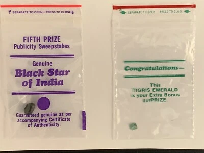 1-CARAT GENUINO NEGRO ESTRELLA DE LA INDIA Y TIGRIS ESMERALDA  Foto 1 de 3