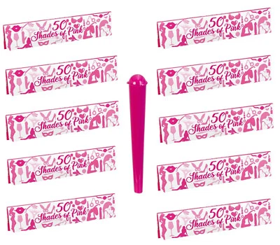 raupir Set 10 Heftchen Choosypapers 50 Shades of Pink Zigarettenpapier Papers