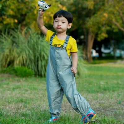 Kids Baby Waterproof Pants wader Ourdoor Infant Rain-proof Trouser Boy Girl Cute - Image 1 of 4