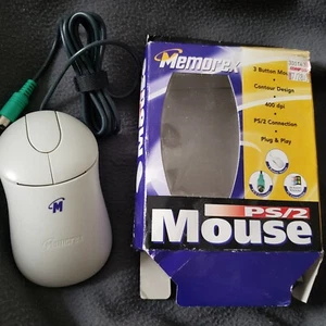 Memorex PS/2 Mouse, PC - Windows, 3 Button, 400 dpi, Plug & Play, never used  - Picture 1 of 5
