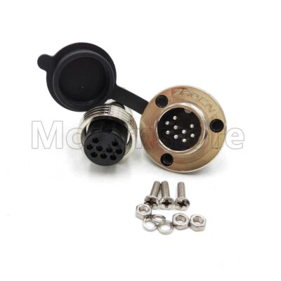 9 pins Aviation Connector Bulkhead 3 Hole GX20 Circular Plug & Socket  - Image 1 of 4