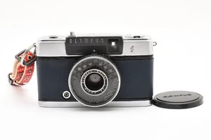 [CLA'd MINT] OLYMPUS PEN EES fotocamera punta e scatta pellicola 35 mm (R-Flag OK) Navy - Foto 1 di 24
