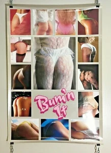 Vintage Vintage Original Bum'n It Poster 1988 1980er Butts Bikini Babes Booty Tanga - Bild 1 von 5