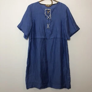 Burberry Brit Linen Dress Sz 10 - Picture 1 of 5