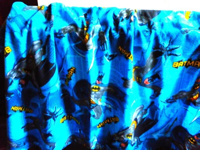 BATMAN Hand-Stitched Fleece Blanket/Throw   DC  56in X 50in  **NEW** - Image 1 of 4