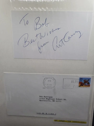 ART CARNEY "THE HONEYMOONERS" AUTOGRAPH SIGNED WITH ORIGINAL SASE Cover