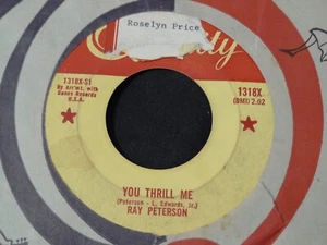 RAY PETERSON-YOU THRILL ME-QUALITY CANADA - Imagen 1 de 2