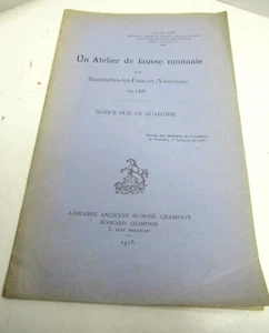 LUCIEN GAP UN ATELIER DE FAUSSE MONNAIE DANS VAUCLUSE EN 1492 EO 1915 BAUMETTES - Picture 1 of 5