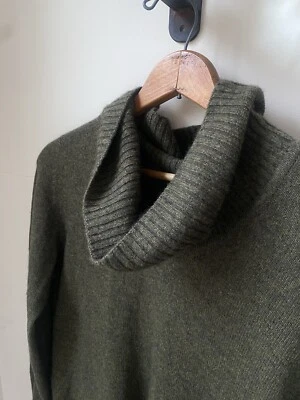 Johnstons 100% Scottish Cashmere Dress Small Dark Green Women's Made In Scotland - Image 1 of 4