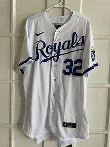 Nike Kansas City Royals #32 NICK PRATTO Home Elite Authentic On-Field Jersey - Picture 1 of 7