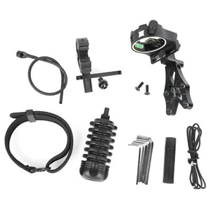 Compound Bow Accessories Set 5-Pin Bow Sight Brush Arrow Rest Stabilizer Hunting - Picture 1 of 11