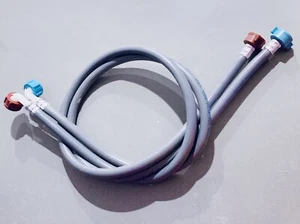 2 X Genuine Simpson Washing Machine Hot + Cold Water Inlet Hoses - Picture 1 of 3