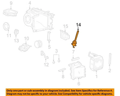 FORD OEM 92-23 E-150 Club Wagon Evaporator Components-Vacuum Motor F2UZ18A318B - Image 1 of 2