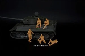 Modelo de grupo de 5 personas con postura informal del ejército alemán impreso en 3D 1/72/64/87 Segunda Guerra Mundial - Imagen 1 de 2
