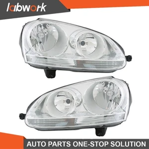 Labwork Headlights For Volkswagen Rabbit 2006-2009&Jetta 2005-2010 Left+Right - Picture 1 of 11