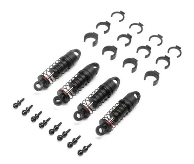 Axial Oil Shock Set 6mm, (.213 lbs/in Red): SCX24 (4) [AXI203002] - Image 1 of 2