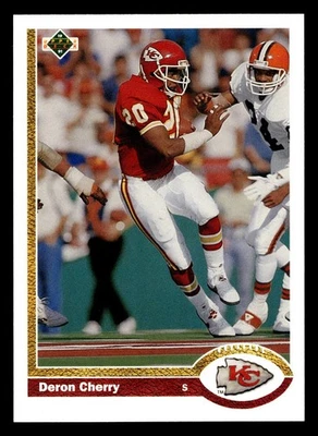 1991 Upper Deck - Deron Cherry #374 - Image 1 of 2