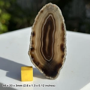 Authentic black agate slice, spiritual healing crystal - rse065 - Picture 1 of 1