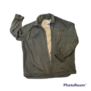 Carhartt XL extra große gefütterte Chore Jacke, olivgrün. Style #14806. Inv # L2 - Bild 1 von 12