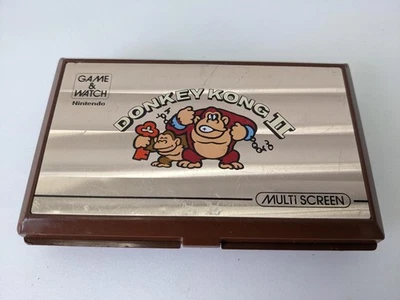 Nintendo 1983 Japan JR-55 gioco e orologio Donkey Kong II gioco multischermo - Immagine 1 di 4