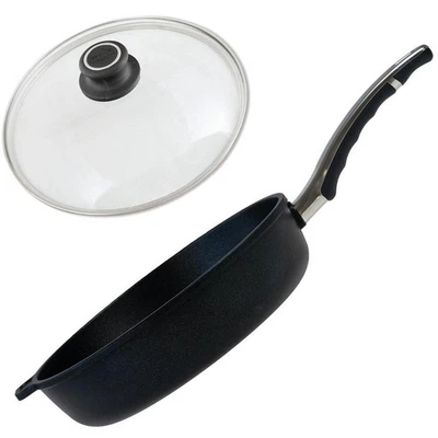 BAF Schmorpfanne 28 cm Induktion Aluguss hoch Pfanne Antihaft beschichtet Deckel - Bild 1 von 4